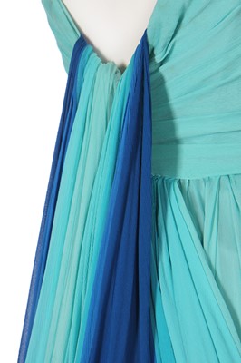 Lot 388 - A Jean Dessès draped chiffon evening gown, 'Silhouette' collection, Spring-Summer 1951