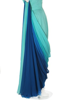 Lot 388 - A Jean Dessès draped chiffon evening gown, 'Silhouette' collection, Spring-Summer 1951