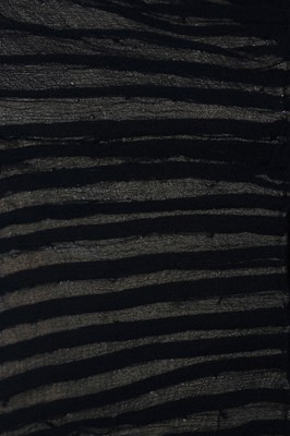 Lot 371 - A Lucien Lelong black couture chiffon evening gown, mid 1940s
