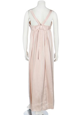 Lot 111 - A Jean Varon pale pink satin evening gown, 1960s