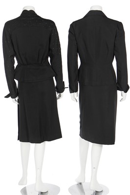 Lot 80 - Three wool suits, late 1940s-early 1950s