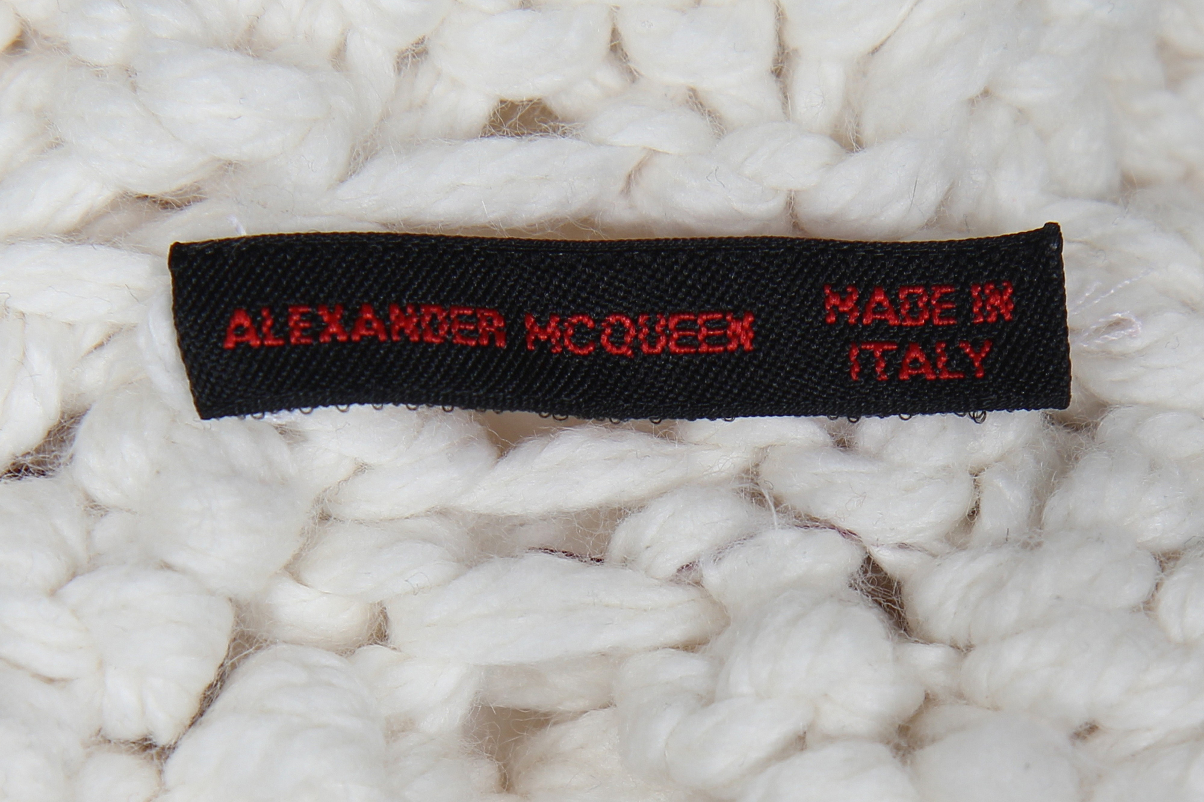 Lot 201 - An Alexander McQueen knitted wool-acrylic