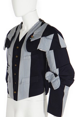 Lot 437 - A Vivienne Westwood mens' 'Armour' waistcoat and cap, 'Time Machine' collection, Autumn-Winter 1988-89