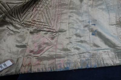 Lot 280 - A boy's embroidered olive-green velvet court coat, Indian, late 19th century