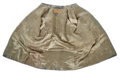 Lot 280 - A boy's embroidered olive-green velvet court coat, Indian, late 19th century