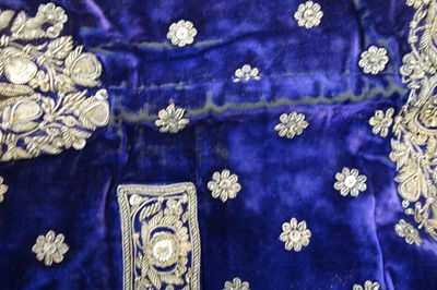 Lot 281 - A boy's embroidered velvet waistcoat, Indian, late 19th century