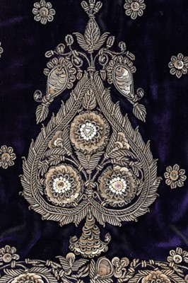 Lot 281 - A boy's embroidered velvet waistcoat, Indian, late 19th century