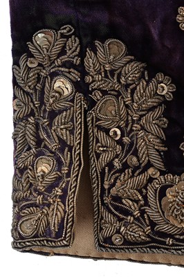 Lot 281 - A boy's embroidered velvet waistcoat, Indian, late 19th century