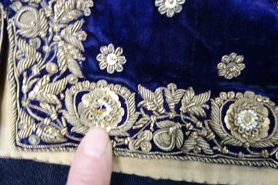 Lot 281 - A boy's embroidered velvet waistcoat, Indian, late 19th century