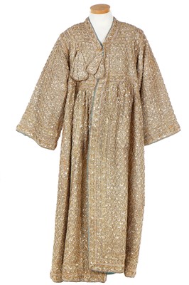 Lot 270 - A man's gold sequinned wedding coat, Indian, probably 1950s