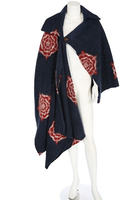 Lot 115 - A Vivienne Westwood wool-blend blanket-cape, 2000s