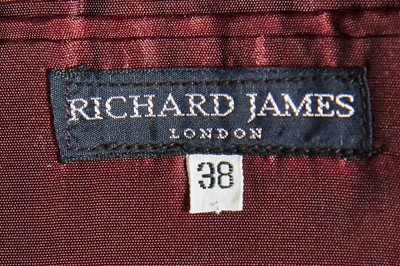 Lot 88 - A Richard James men's black velvet evening suit, probably Autumn-Winter 1989