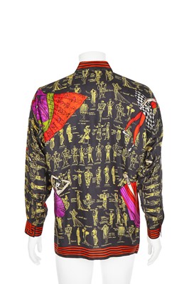 Lot 84 - A Gianni Versace men's printed silk shirt, circa 1992