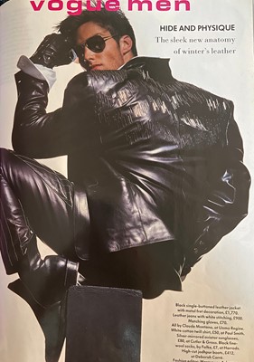 Lot 85 - A Claude Montana lambskin leather jacket, 1991