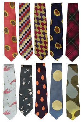 Lot 92 - Ten Richard James colourful silk ties, circa 1990
