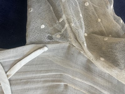 Lot 214 - Two bias-cut floral printed chiffon dresses, 1930s