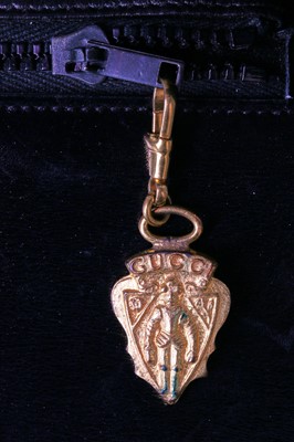 Lot 2 - A Gucci black crocodile handbag, 1960s