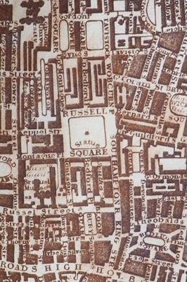 Lot 247 - A muslin handkerchief printed with map of London, 1832