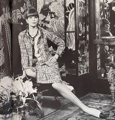 Lot 8 - A Chanel couture shocking-pink tweed suit, Spring-Summer 1966
