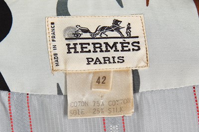 Lot 127 - An Hermès silk-cotton coat, 1980s-early 90s