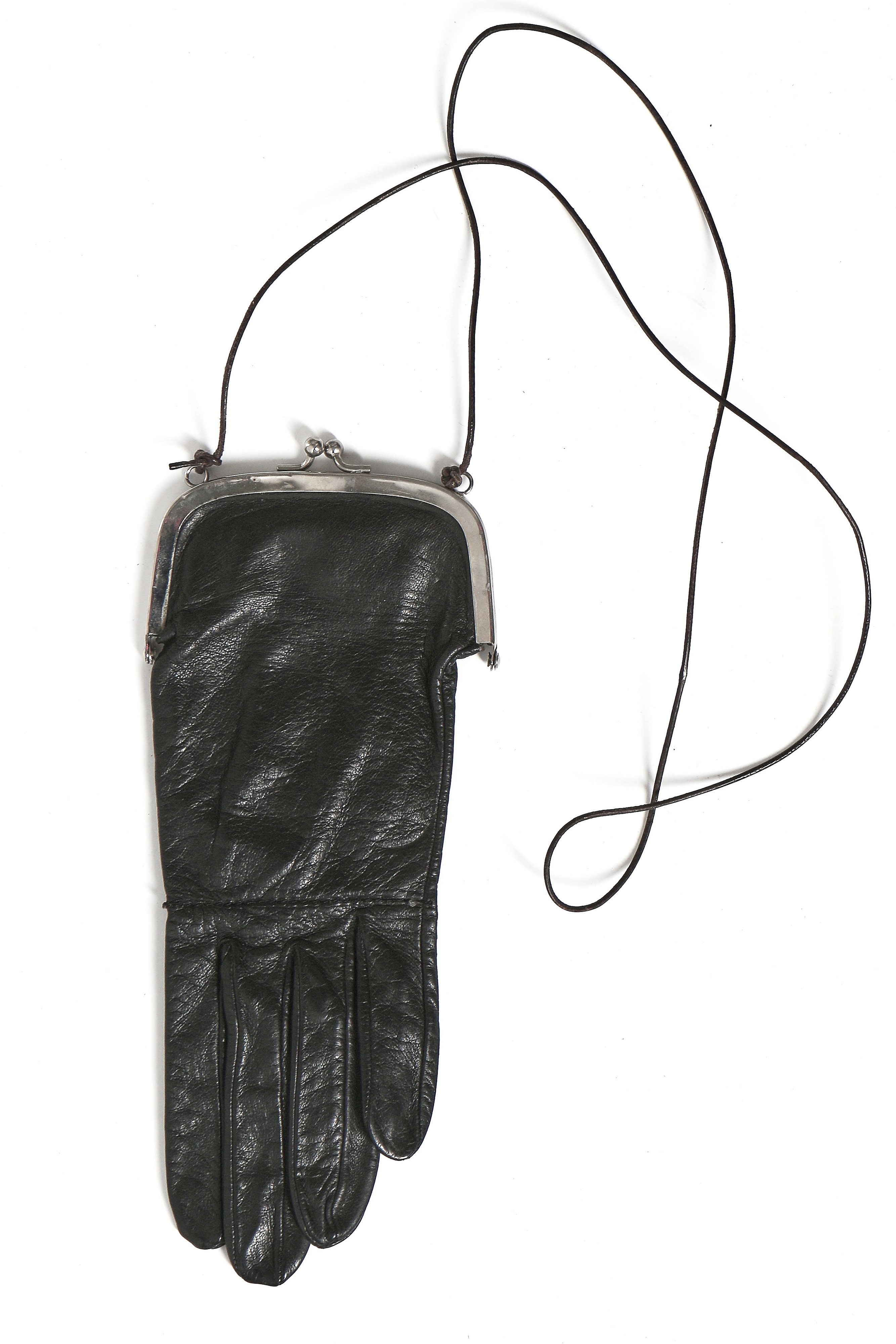 Lot 192 - A Martin Margiela black leather 'glove'