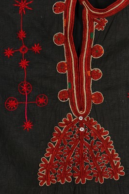 Lot 289 - Three embroidered chapans, Central Asian, 20th century