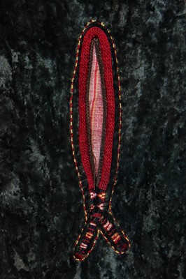 Lot 289 - Three embroidered chapans, Central Asian, 20th century