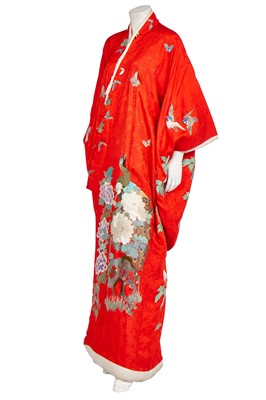 Lot 298 - An embroidered wedding kimono, Japanese, 1930s