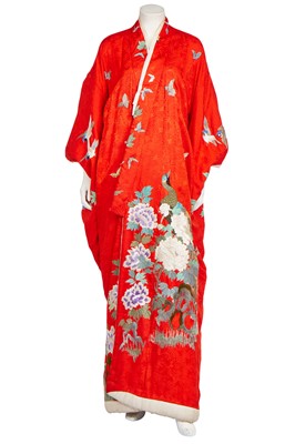 Lot 298 - An embroidered wedding kimono, Japanese, 1930s
