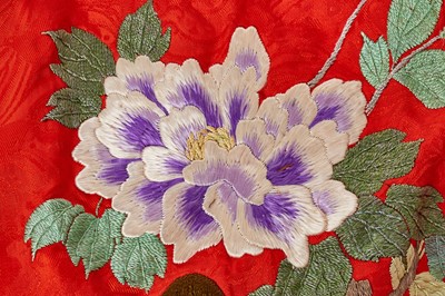 Lot 298 - An embroidered wedding kimono, Japanese, 1930s