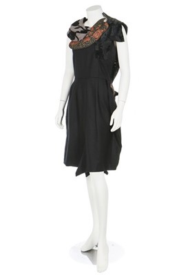Lot 119 - A Comme des Garçons black wool dress,...