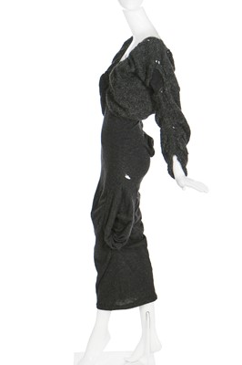 Lot 170 - A fine and rare John Galliano knitted wool 'pouch' dress, 'Forgotten Innocents' collection, Autumn-Winter 1986-87