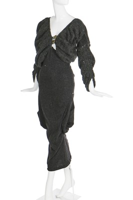 Lot 170 - A fine and rare John Galliano knitted wool 'pouch' dress, 'Forgotten Innocents' collection, Autumn-Winter 1986-87