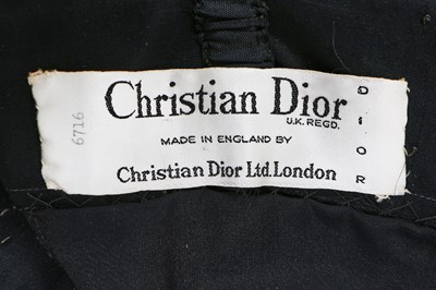 Lot 176 - A Christian Dior London little black dress, circa 1963