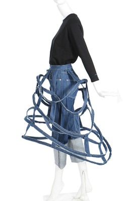 Lot 244 - A Yohji Yamamoto denim crinoline and jeans ensemble, Spring-Summer, 2016