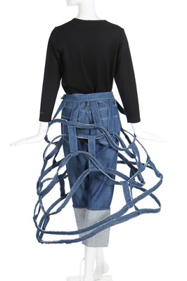 Lot 244 - A Yohji Yamamoto denim crinoline and jeans ensemble, Spring-Summer, 2016