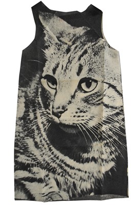 Lot 187 - A Harry Gordon disposable paper 'Cat' dress, 1968