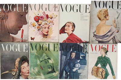 Lot 354 - Assorted Vogue magazine editions, but mainly British, 1940s