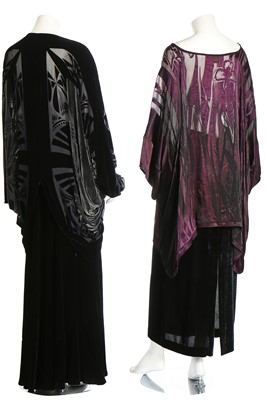 Lot 142 - A good group of Charles and Patricia Lester silk velvet clothing, 1980s