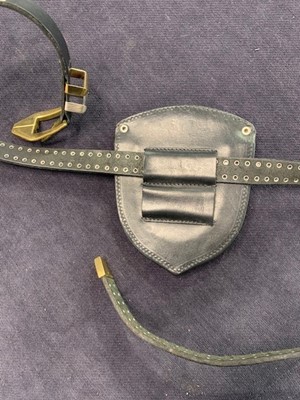 Lot 40 - A Gianni Versace studded leather belt-bag, circa 1992