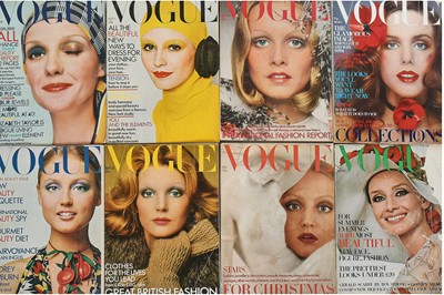 Lot 376 - British Vogue, near-complete run, 1971, and complete run, 1972