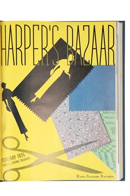 Lot 272 - Bound volumes of Harper's Bazaar, American, 1930 to 1938, mainly complete runs