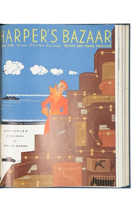 Lot 272 - Bound volumes of Harper's Bazaar, American, 1930 to 1938, mainly complete runs