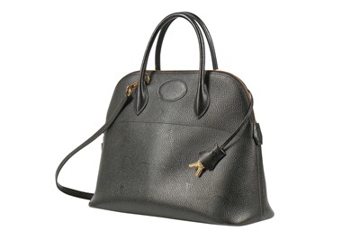 Lot 3 - An Hermès black epsom leather Bolide bag, 1993