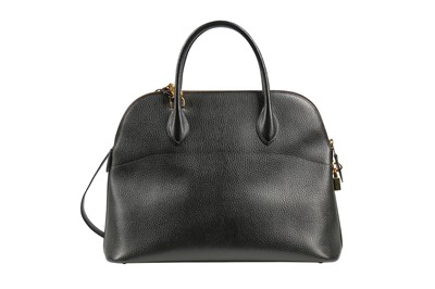 Lot 3 - An Hermès black epsom leather Bolide bag, 1993