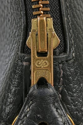 Lot 3 - An Hermès black epsom leather Bolide bag, 1993