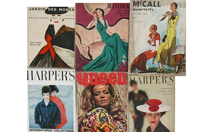 Lot 386 - Harper's Bazaar, Queen, Harper's & Queen, Jardin des Modes magazines, 1940s-1960s