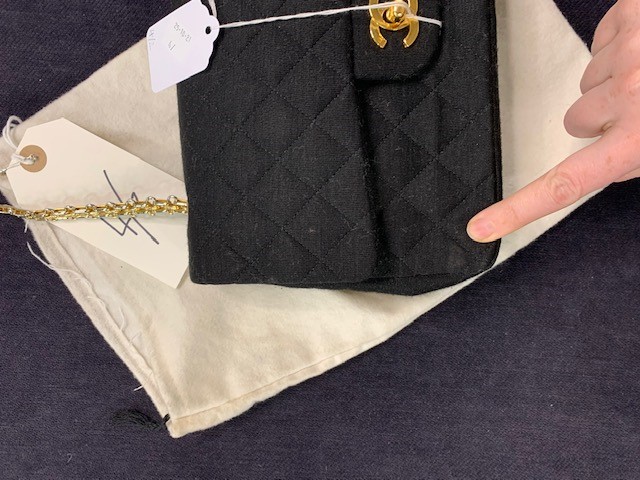 Chanel Vintage Jersey Mini Square Flap Bag