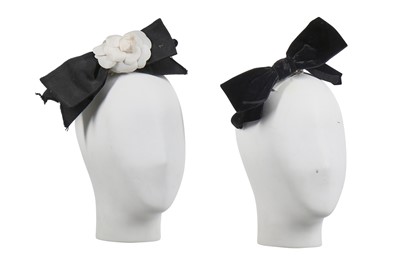 Lot 16 - Two Chanel hair-bows with barrette clasps, 1980s