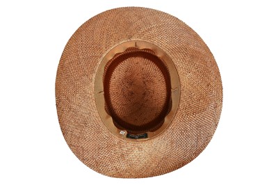 Lot 19 - A Chanel straw boater hat, 1980s